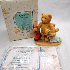 Cherished Teddies Jacob Wishing For Love Christmas Stocking #957076 1992 w/ Box